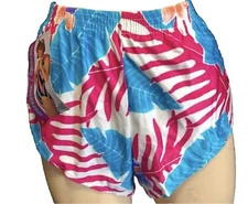 Vintage Hawaiian Swim Shorts 80s Lycra Womens Medium Defender Swim Star NWT