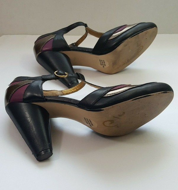 Seychelles Women's Black Multi Color Leather Mary Jane Size 8.5 | eBay