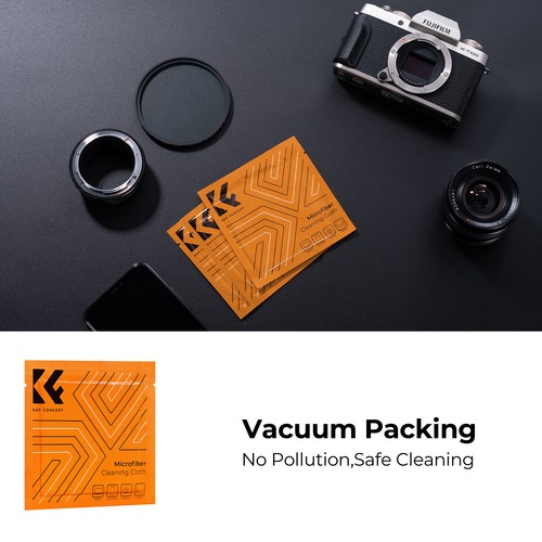 K&F Concept 37mm-82mm 3PCS Center Pinch Lens Cap+Microfiber Cleaning Cloth Kit - Picture 26 of 112