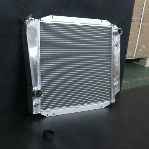 3 Row Aluminum Fit 1968-1977 Ford Bronco Base Wagon Roadster 5.0L V8 Radiator AT Foto 4 de 4