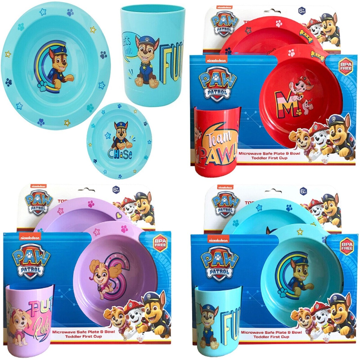 Chase Paw Patrol Microwave Paw Patrol Dinner Set Studio