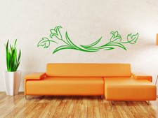 S085 XL Wandtattoo Blumenranke Blume Wohnzimmer Flur Diele aufkleber