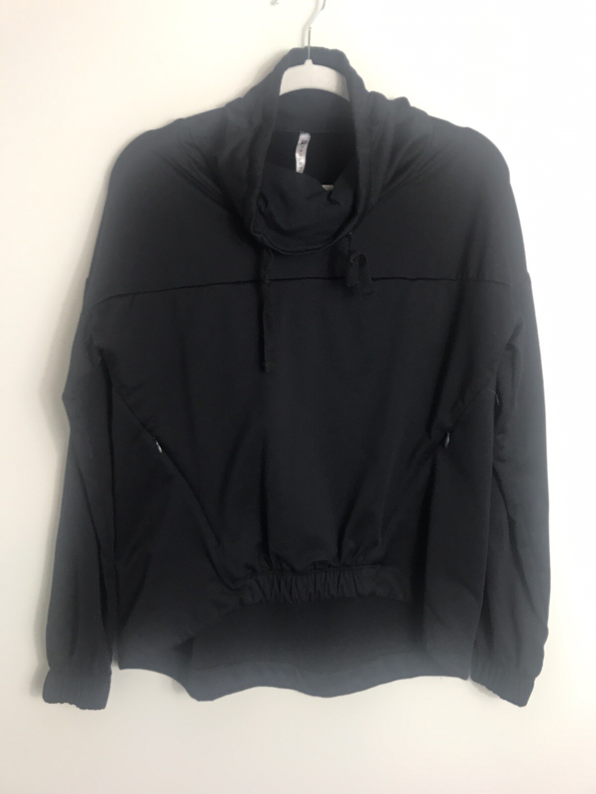 Fabletics Pullover Jacket-Zip Kangaroo Pocket-Bla… - image 2