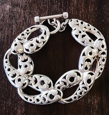 John Hardy Ornate Wide Link Bracelet 31.06 Grams NEAT Piece!