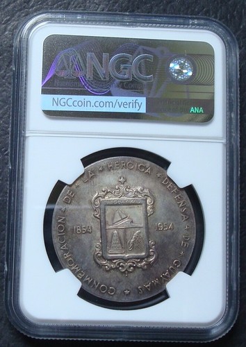 1954 Mexico Silver Grove - 647a Defense Of Guaymas MS 65 - Picture 3 of 4