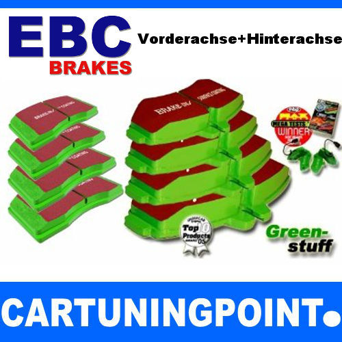 EBC Pastillas Freno Delant. + Eje Trasero Greenstuff para Mitsubishi Colt CZC