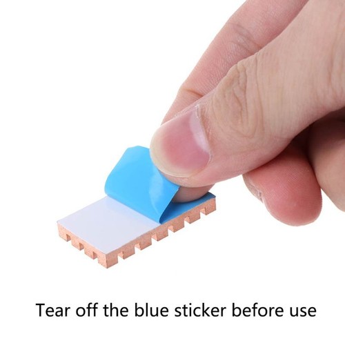 Pure Copper for M.2 2260 Heatsink Cooler Hard Drive Radiator 32x18mm - Afbeelding 5 van 10