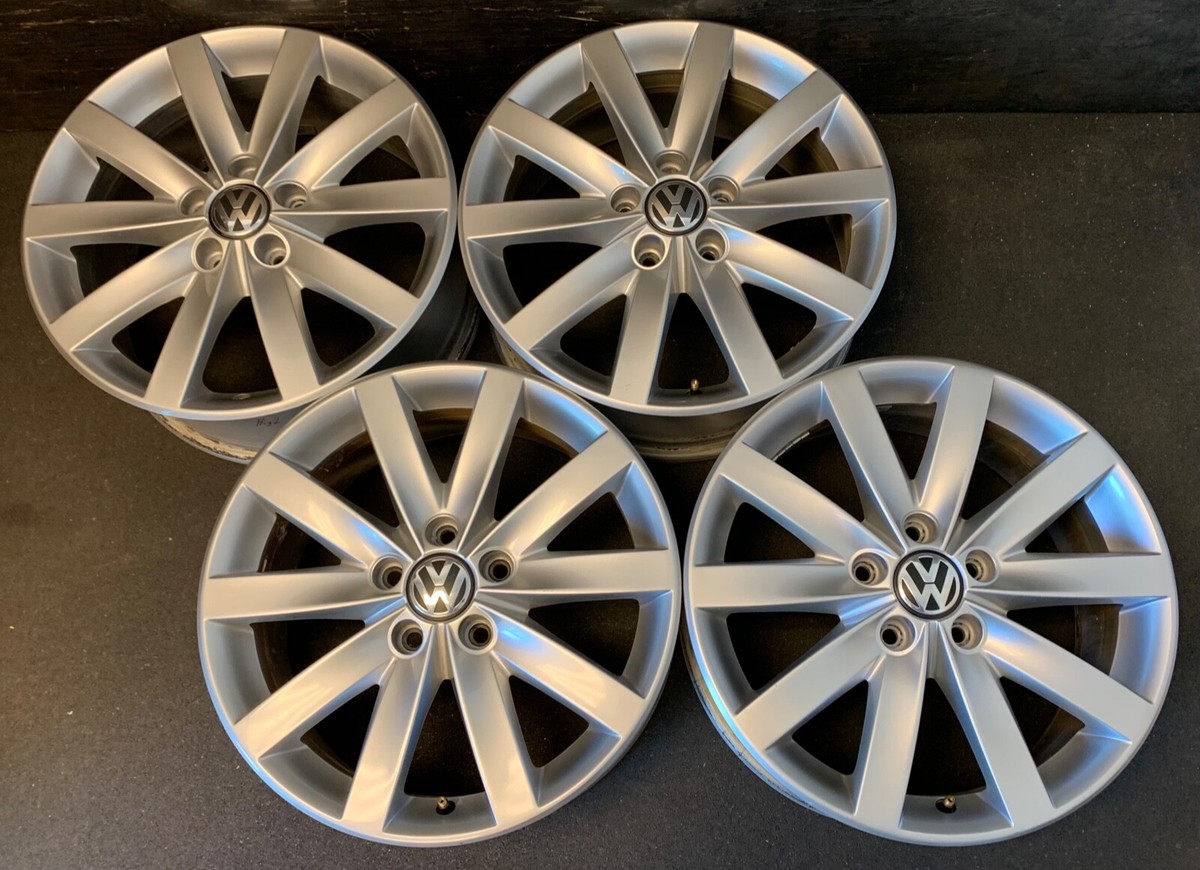 Volkswagen 17インチ ホイールセット Gislaved 4) VW Volkswagen Golf Jetta GLI Wheels Rims + Caps 17