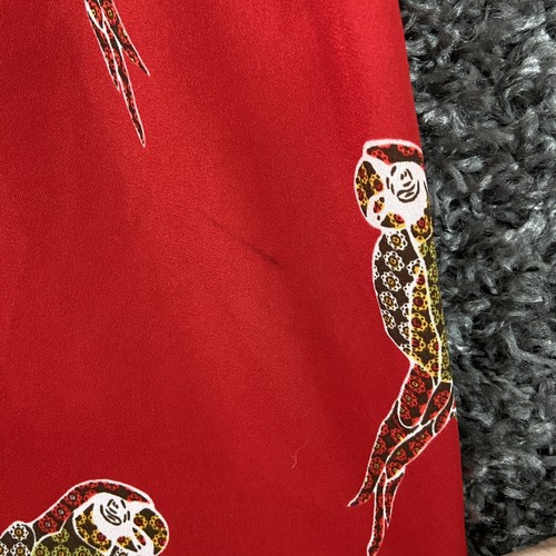 Loft Blouse Tank Women’s LP Petite Red Yellow Parrots Pattern Sleeveless - Picture 3 of 11