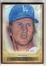 2020 Topps Transcendent DON SUTTON Club Members FRAMED ART SKETCH CARD 54/95