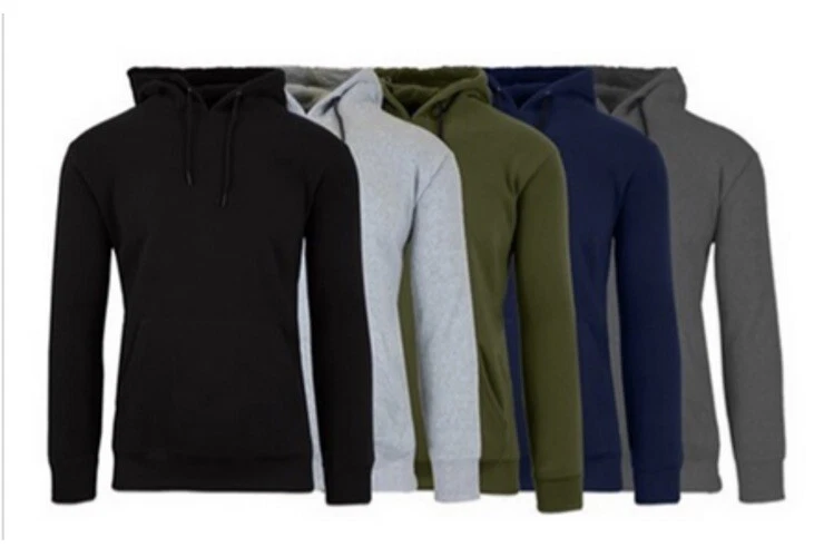XL Fleece Lined Hoodie - Assorted Colors Loose Fit