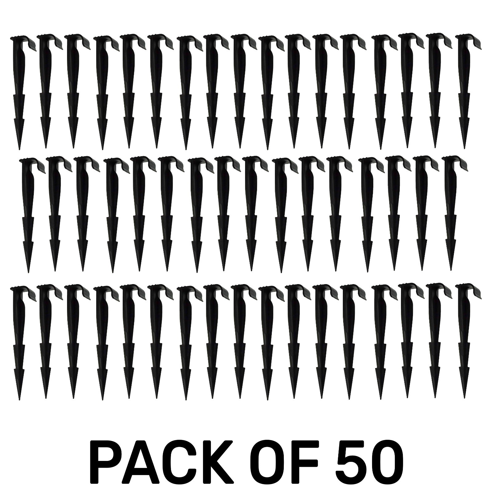50 x Irrigation Soaker Hose Leaky Pipe Garden Water Pegs/stakes for Porous Pipe