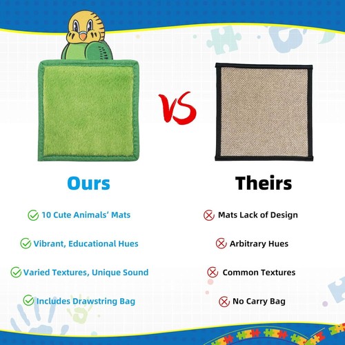 Sensory Mats for Autistic Children, Tactile Sensory Toys Wall Panel - Picture 7 of 8