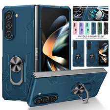 For Samsung Galaxy Z Fold 6 Fold 5 4 3 2 Shockproof Armor Ring Stand Case Cover
