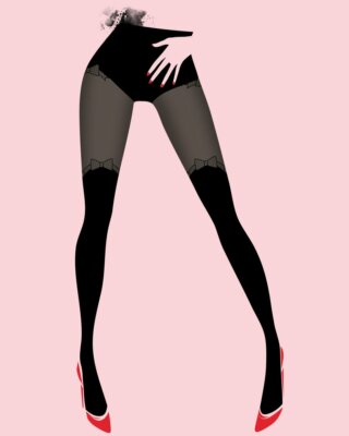 CHANTAL THOMASS STRUMPFHOSE 20 DEN GRÖSSE 1 MOD MISS BOW REF TT4330 FARBE SCHWARZ