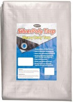 Tarp Cover Plastic Sheeting Heavy Duty Silver All-weather 12 Ft. X 30 Ft. Tarp Cover Plastic Sheeting Heavy Duty Silver All-weather 12 Ft. X 30 Ft.