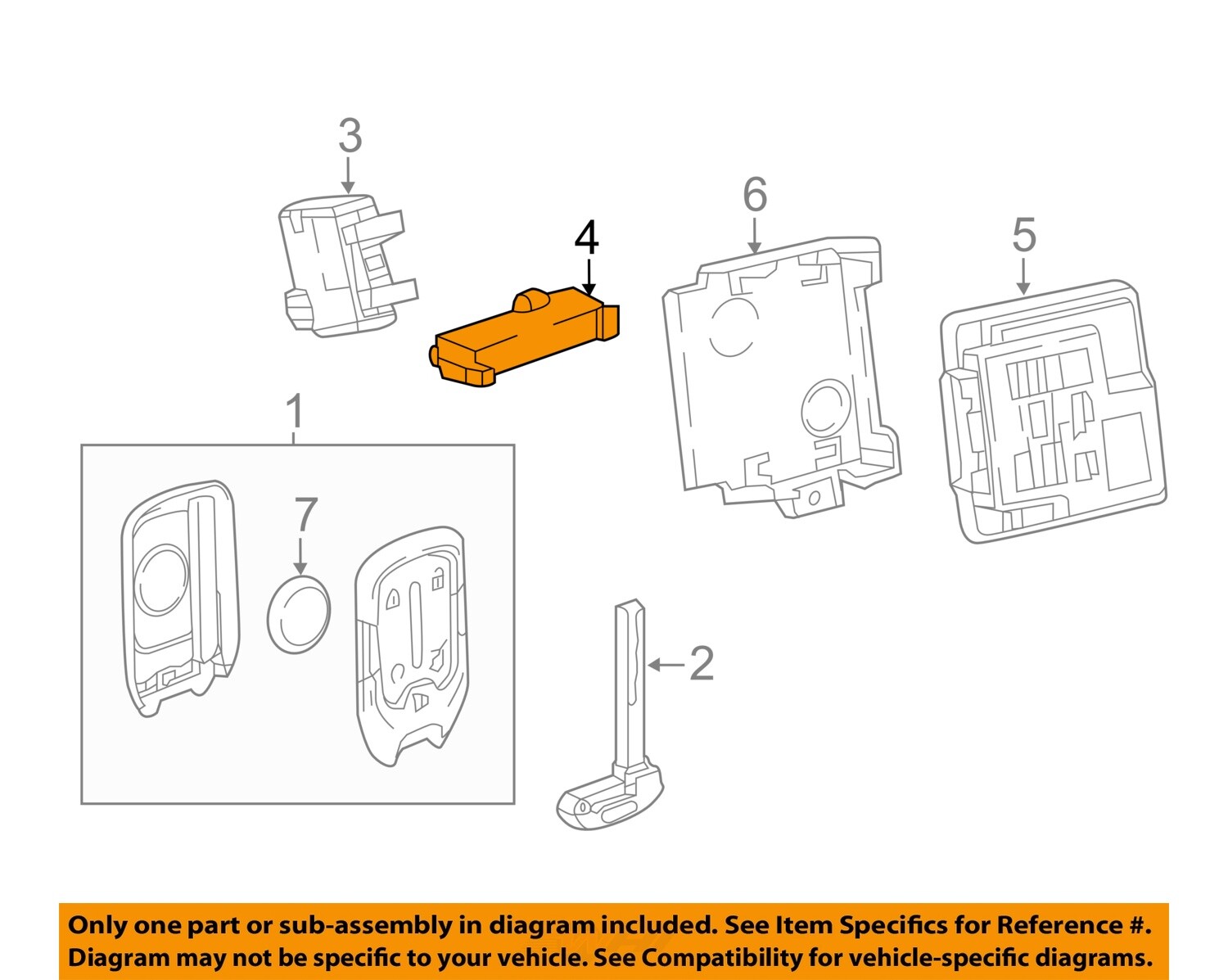 GM OEM Keyless Entry-Antenna 13508737 | eBay 