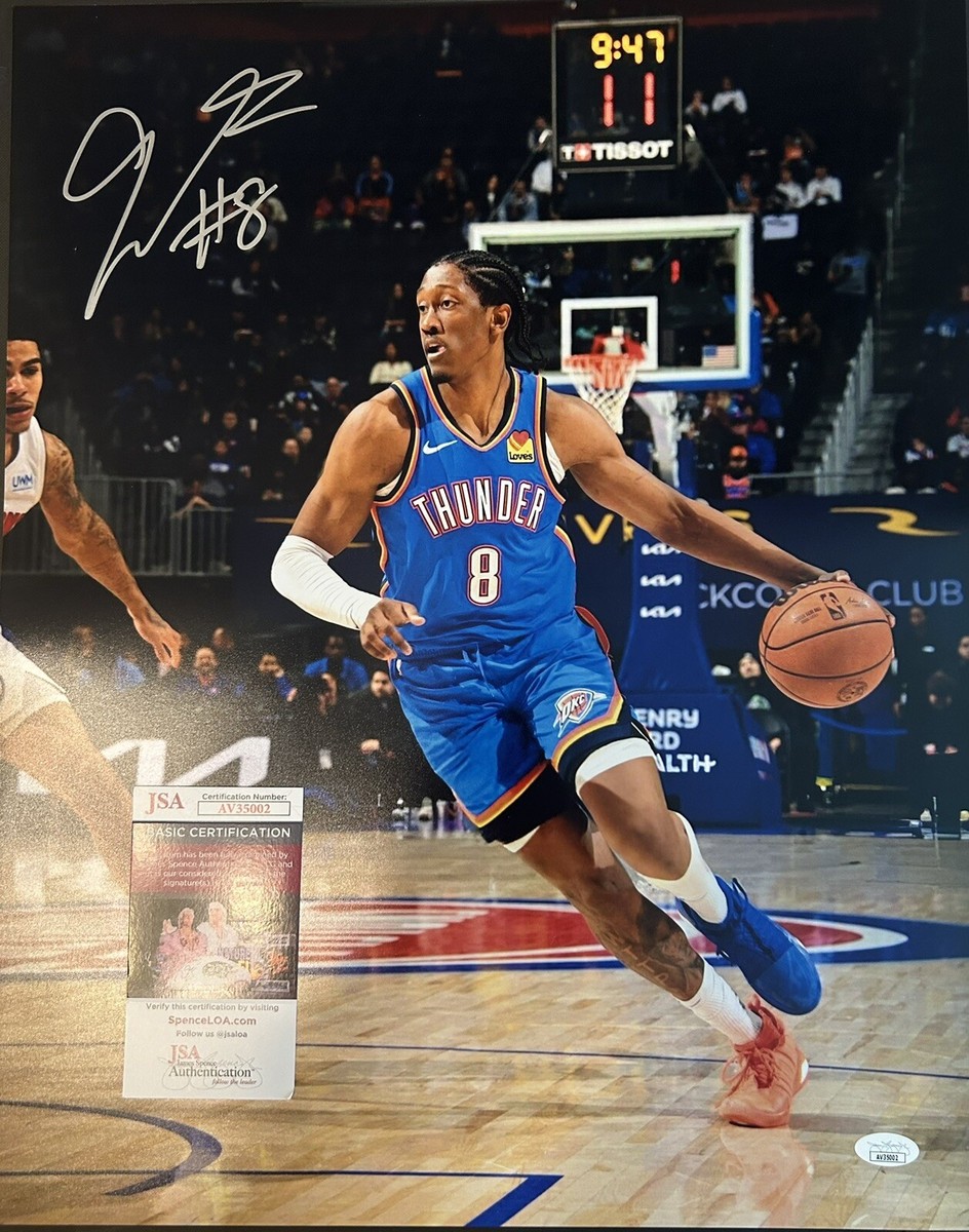 Jalen Williams Autographed 16x20 Photo JSA Authentic OKC Thunder J