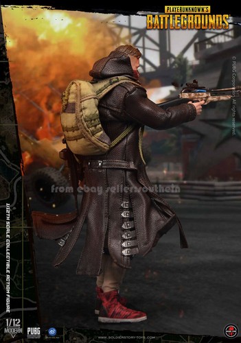 SoldierStory 1/12 SSG-002 PUBG PUBG Trench Coat Assassin Action Figure In Stock - Picture 8 of 12