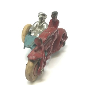 Viintage Hubley Cast Iron Cop Motorcycle W Sidecar And Passenger Vintage 1930 S Ebay