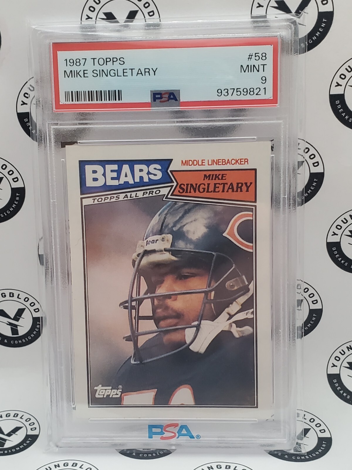 1987 Topps Mike Singletary #58 *PSA 9 MINT* - All-Pro Bears HOF LB