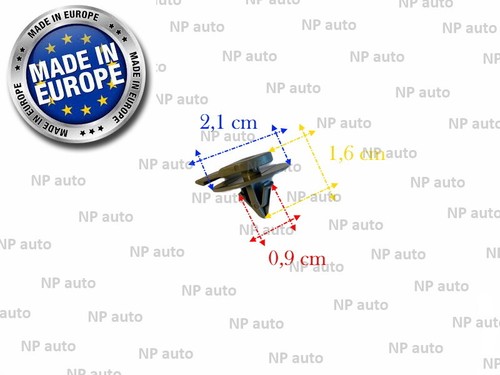 5X MINI COOPER DOOR PANEL TRIM WHEEL ARCH CLIPS RETAINER FASTENER 07131480418 - Picture 2 of 3