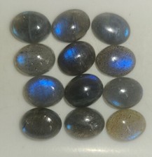 Natural Labradorite 10x8mm Flat Back Oval Cabochon Loose Gemstone s 