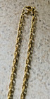 VINTAGE GREEN WITH GOLD TONE WIRE WRAP 2"CIRCULAR PENDANT 0N 24" CHAIN NECKLACE — photo 2