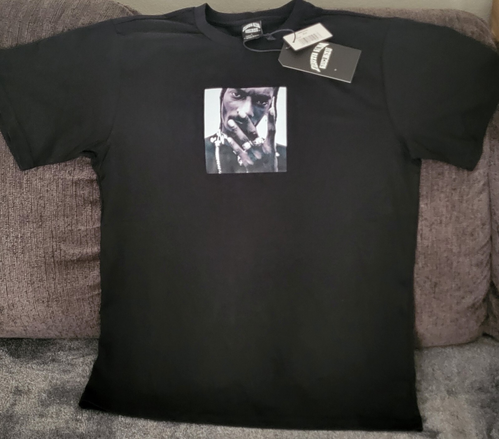 FILA Death Row Records Snoop Dogg camicia manica corta taglia large nera