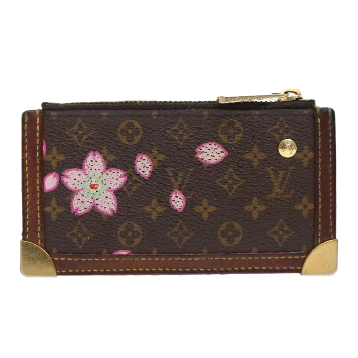 LOUIS VUITTON Monogram Cherry Blossom Pochette Cles Coin Purse