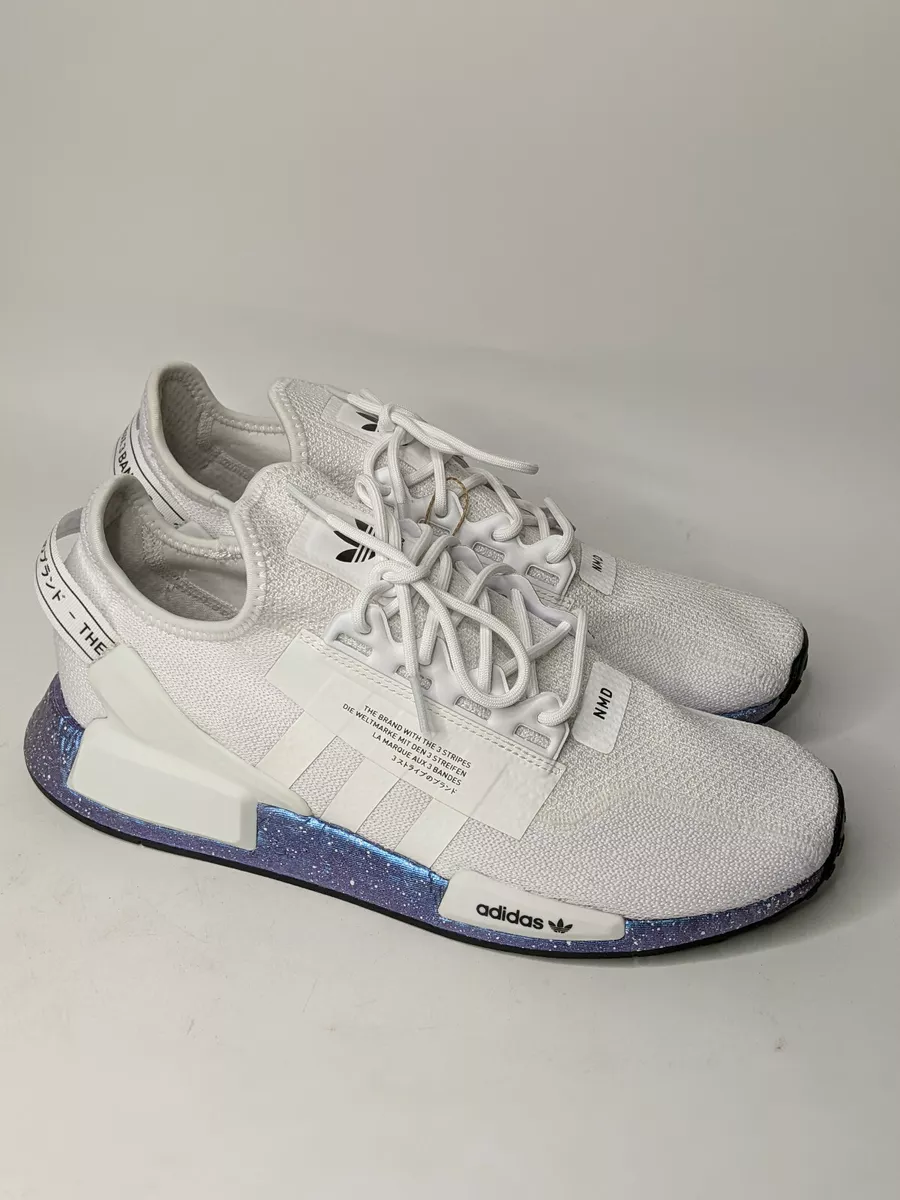 adidas nmd white with blue