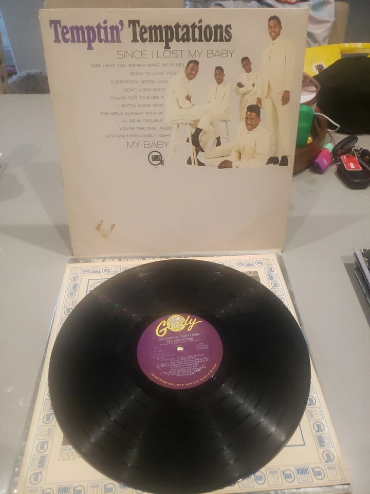 THE TEMPTATIONS..TEMPTIN' ORIGINAL 1965 STEREO GORDY! STUNNING-! - Image 2 of 4