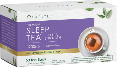 Sleep Tea 60 Tea Bags Caffeine Free Herbal Blend Bedtime Tea with Valerian Root