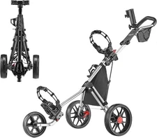 Caddytek CaddyLite 11.5 V3 Golf Push Cart - Lightweight Aluminum 3-Wheel Foldabl