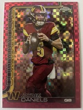 2025 Topps Chrome Jayden Daniels Hot Pink X-Fractor Washington Commanders