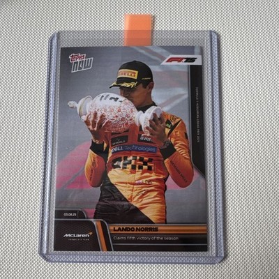 2025 F1 Topps Now #55 Lando Norris - Claims Fifth Victory Of The Season