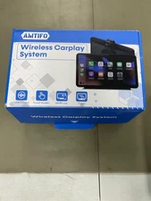 AMTIFO 7'' Wireless Apple CarPlay Screen - Plug & Play Portable CarPlay & Andr 1
