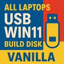 Windows 11 Enterprise Edition  USB Installation Build Disk, Vanilla Version,