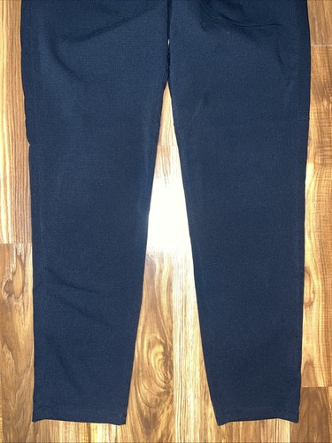 Pantalón Lululemon Commission Slim Para Hombre 34x30 Azul Marino Rendimiento Golf Trabajo Warpstreme - Imagen 2 de 10