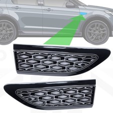 Side vents for Land Rover Discovery Sport L550 Dynamic Gloss Black wing mesh 