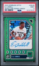 2023 PANINI DONRUSS OPTIC SIGNATURE SERIES GREEN #SSLID EJ LIDDELL PSA 9 AUTO