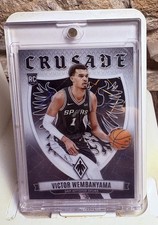 2023-24 Panini Phoenix Victor Wembanyama #3 Crusade White Lazer /150 (RC)