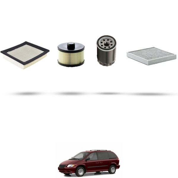 Hoffcar Wartungsset - 4 Filter FüR Chrysler Voyager (Rg) 2.4 108Kw Ab 2001-image