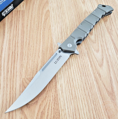 Cold Steel Large Luzon Liner Folding Knife 6'' 8Cr13MoV Steel Blade GFN Handle