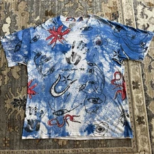 Vintage The Cure Wish Tour T Shirt 1992 AOP Sz XL Brockum Tag 90’s Rock Band Tee