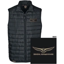 Factory Effex Honda Goldwing Men's Puffer Vest - Black - 2XL 25-85808