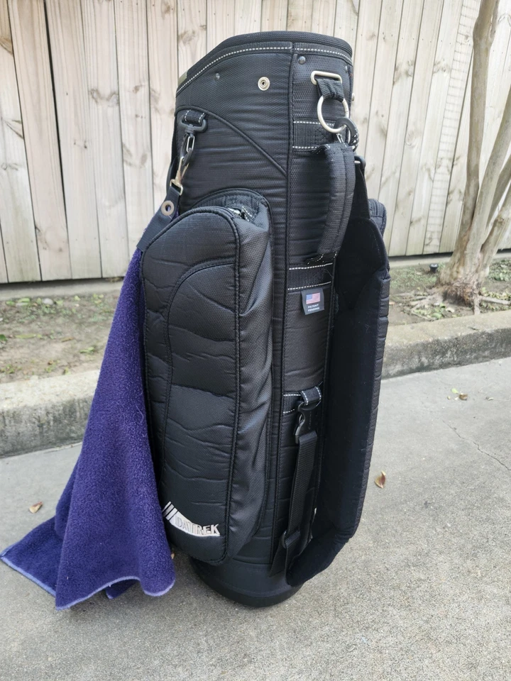 Bolsa de golf Datrek divisor de 14 vías correa para el hombro única carro llevar con cubierta para lluvia Foto 2 de 4