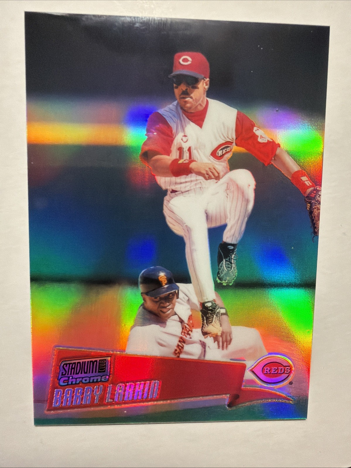 2000 Topps Stadium Club Chrome - Barry Larkin #30 Refractor