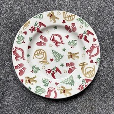 Emma Bridgewater Weihnachtsfeier 8,5" Beilagenteller Brandneu 1. Rot Gold