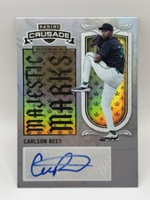 2025 Panini Crusade Carlson Reed #5 Majestic Marks Silver Auto Pirates 10/99 NM